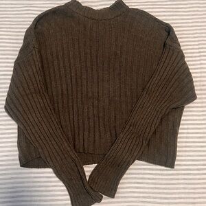 American Eagle Outfitters Cowl Neck Sweater - Green